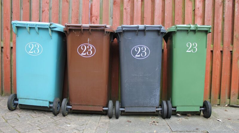 wheelie bin, garbage, rubbish