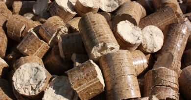 pellets, briquettes, wood