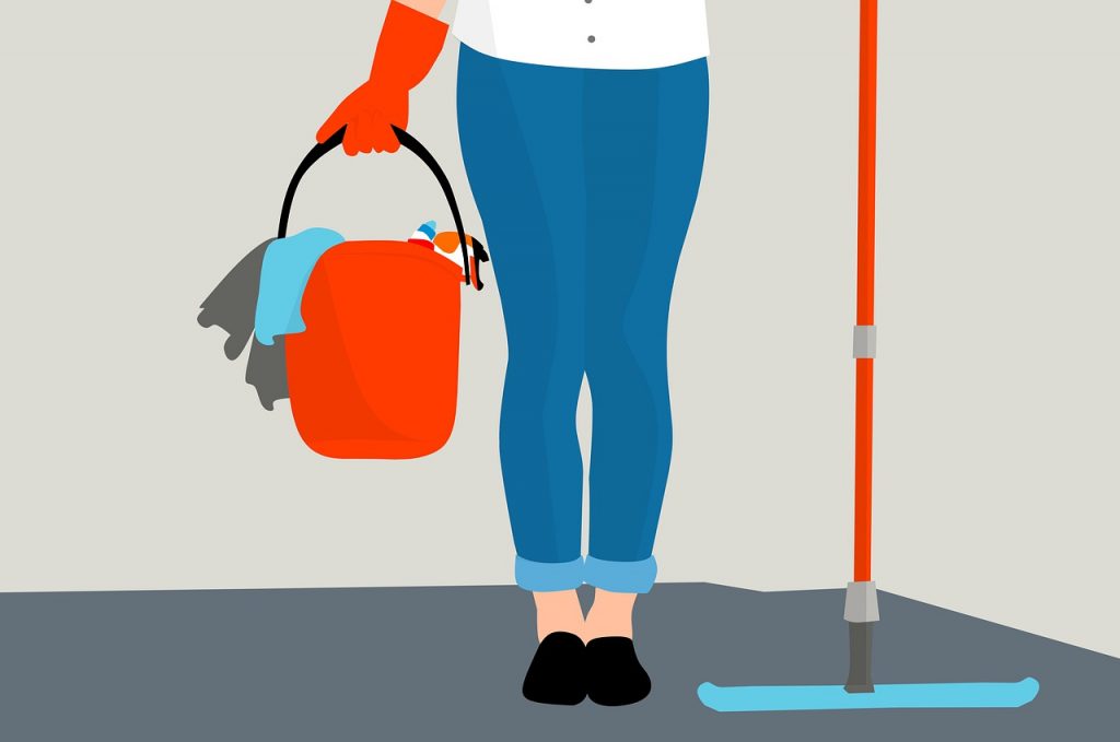 Housekeeping Clean Service Floor