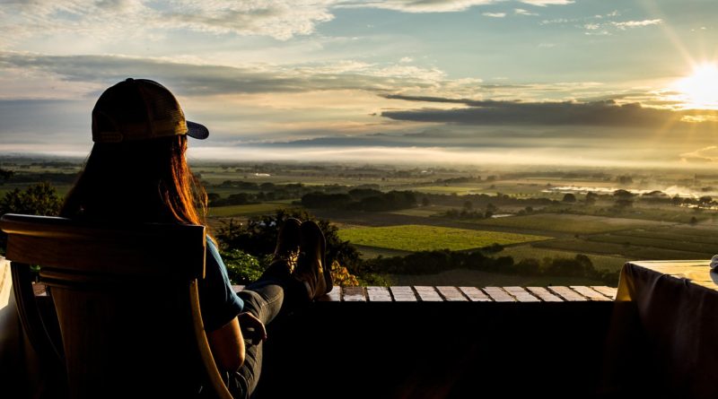 Sunset Woman Field Terrace Sun  - JosephMarin / Pixabay